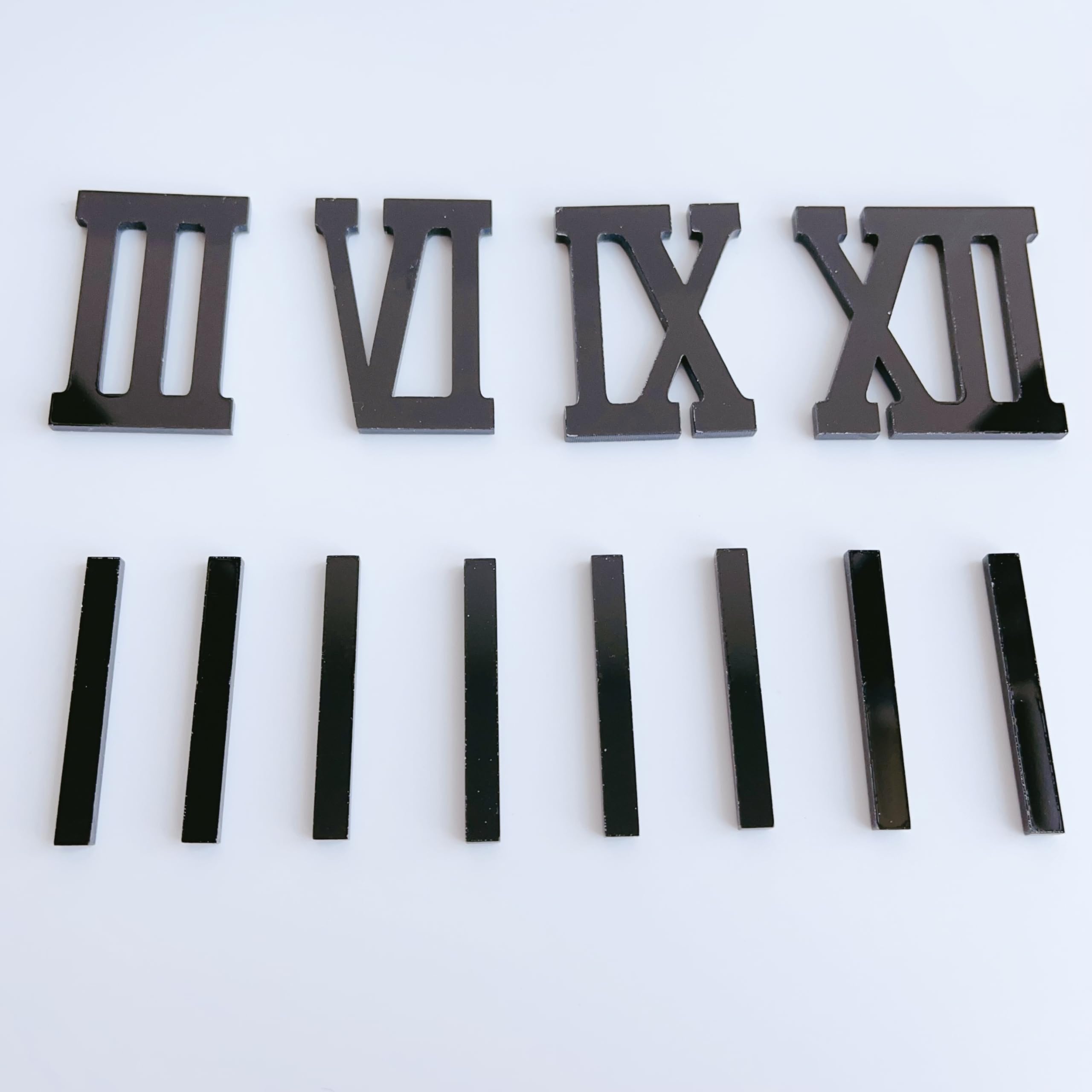 Amazon.com: NUO RUI 12 Pcs Roman Numerals Mirror Gold Digits and